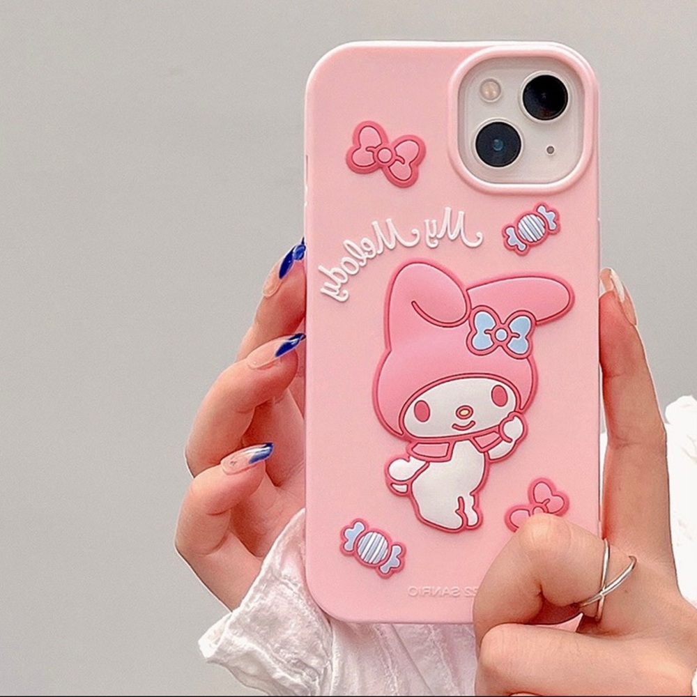 3D My Melody Phone Case in Pink Color